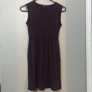 Burgundy Uniqlo dress